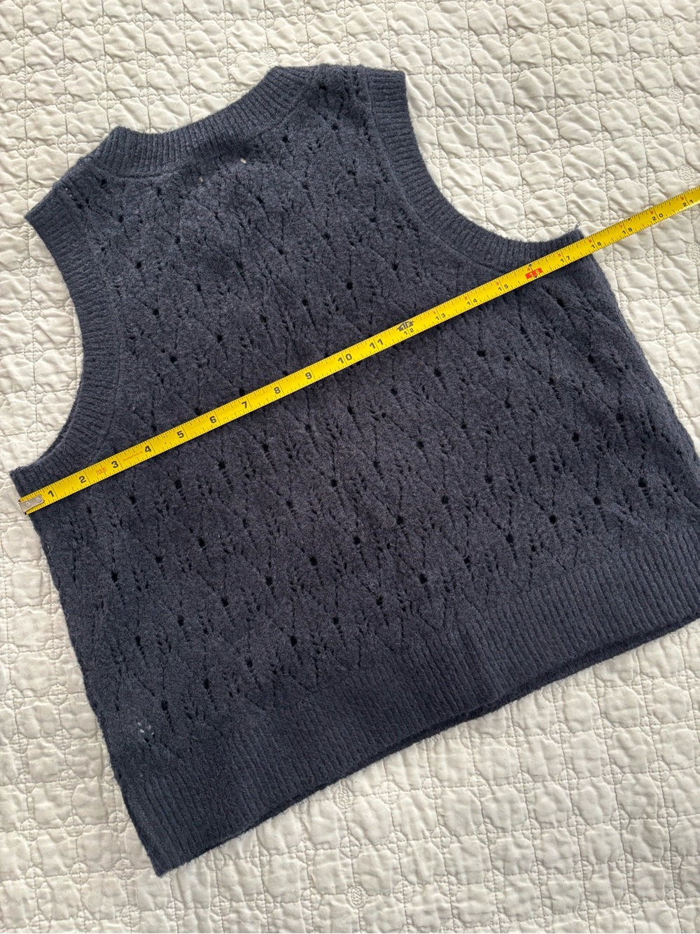 NWOT navy knit vest - Picture 5 of 5